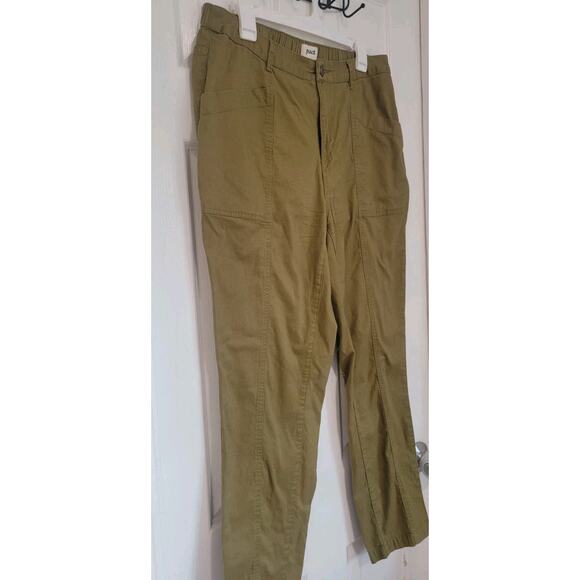 Pact Cargo Pants Womens Large Pull On Organic Cotton Blend - Picture 3 of 5